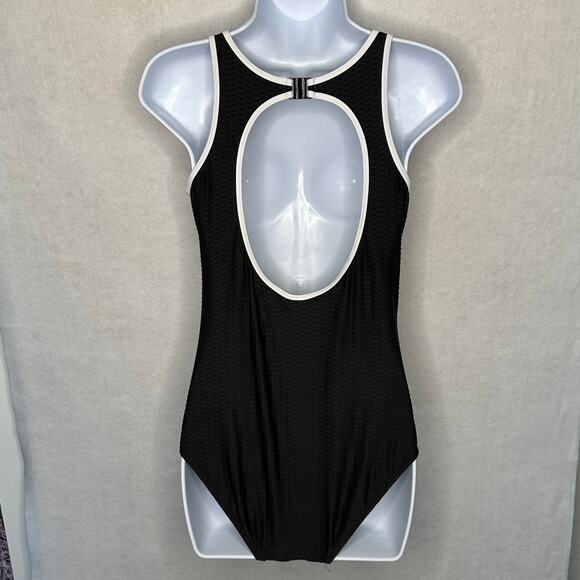 NWT NipTuck Swim Jane Black & White One Piece Swimsuit – Size 8 - Picture 6 of 12